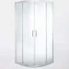 Portes de douche angle circulaire Cooke & Lewis Onega transparent 90 x 90 cm