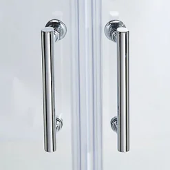 Portes de douche angle circulaire Cooke & Lewis Onega transparent 90 x 90 cm