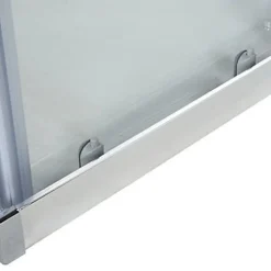 Portes de douche angle droit Cooke & Lewis Onega transparent 80 x 80 cm