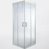 Portes de douche angle droit Cooke & Lewis Onega transparent 70 x 70 cm