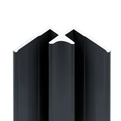 Profilé d'angle intérieur pour panneaux muraux Schulte DécoDesign, anthracite