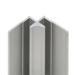 Profilé d'angle intérieur pour panneaux muraux Schulte DécoDesign, alu argenté