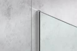 Profil de douche LM Ilcom en acier inoxydable Argent satiné - 11mm x 2440mm x 0,65 ep.