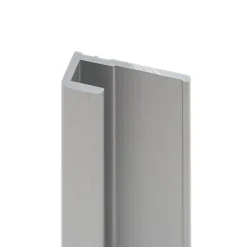 Profilé de fintion pour panneaux muraux Schulte DécoDesign, alu argenté