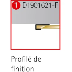 Profilé de fintion pour panneaux muraux Schulte DécoDesign, blanc