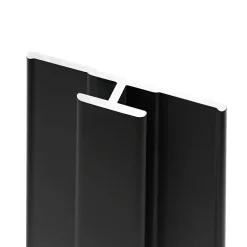 Profilé de jonction H.255 x 3,3 cm, aluminium, noir mat, Schulte Deco Design