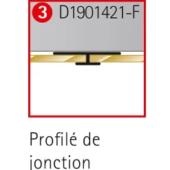 Profilé de jonction pour panneaux muraux Schulte DécoDesign, blanc