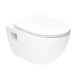 Project WC suspendu sans bride avec abatant softclose, blanc (SATWCPRO010RREXP)