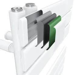 Radiateur à eau chaude SIRHONA Salle de bain Sèche-serviettes 1000x500x62mm - Vertical -Blanc