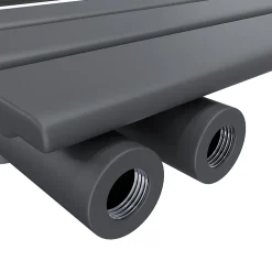 Radiateur à eau chaude SIRHONA Salle de bain Sèche-serviettes 1000x400x62mm - Vertical -Gris