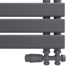 Radiateur à eau chaude SIRHONA Salle de bain Sèche-serviettes 1000x400x62mm - Vertical -Gris
