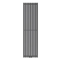 Radiateur à Panneaux Design Stella, 1800 x 480 mm, Anthracite, avec Connexion Central, Plat, Vertical, Monocouche