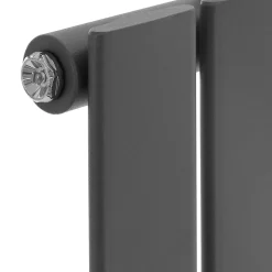 Radiateur à Panneaux Design Stella, 1800 x 480 mm, Anthracite, avec Connexion Central, Plat, Vertical, Monocouche