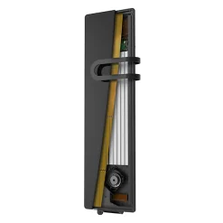 Radiateur connecté 700W + Soufferie 800W Verre massif Noir astrakan CAMPAVER BAINS Nativ - INTUIS - K165125