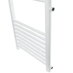 Radiateur de Salle de Bain, 600 x 1200 mm, en Acier, Blanc, Forme Droite