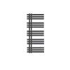 Radiateur de Salle de Bain Design Iron EM, 500 x 1200 mm, Anthracite, en Acier Revêtu par Poudre