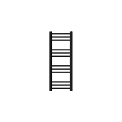 Radiateur de Salle de Bain Design Sahara, 300 x 800 mm, Noir Mat, Forme Droite