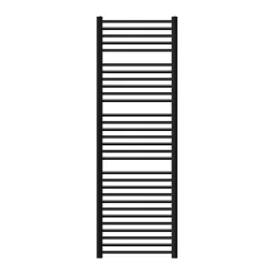 Radiateur de Salle de Bain Design Sahara, 600 x 1800 mm, Noir Mat, Forme Droite