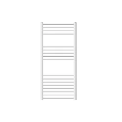 Radiateur Design Sahara - 600 x 1200 mm - Blanc - avec Raccord Latéral 500 mm - Sèche-Serviettes Rénovation pour Salle de Bain