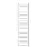 Radiateur Design Sahara Non Electrique - 400 x 1800 mm - Blanc - Connexion Central - sans Kit de Raccordement - Forme Courbé