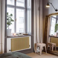 Radiateur doré mixte de 600mm de haut et 790mm de large - 602 Watt - TUN600/790VWSY7BRA