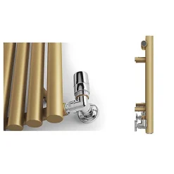 Radiateur doré mixte de 600mm de haut et 790mm de large - 602 Watt - TUN600/790VWSY7BRA