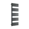 Radiateur et sèche-serviettes design D16G gris anthracite, raccord gauche ou droite - 160x60cm, kit connexion chromé