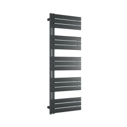 Radiateur et sèche-serviettes design D16G gris anthracite, raccord gauche ou droite - 160x60cm, kit connexion chromé