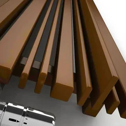 Radiateur électrique cuivre - (HxL) 1600x440mm - 1000 Watt - 1000 Watt - SHE1600-440VE8BCO