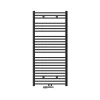 Radiateur Salle de Bain 750x1500 mm Anthracite Courbé Raccord Central au Bas avec Garniture de Raccordement Forme d'Angle