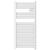Radiateur sèche serviettes électriques à inertie sèche barres rondes 750W thermostat programmable Cosyup Olen Blanc Garantie 3 ans