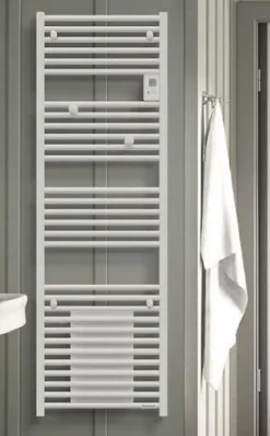 Radiateur sèche-serviette RIVA 4 sans soufflerie - RIVA 4 - Version standard- Puissance : 750 W - Dimensions : 500 x 1582x 105 m