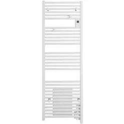 Radiateur sèche-serviettes Atlantic - Doris digital ventilo - 1500 W - Programmable - Blanc brillant