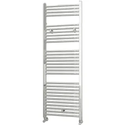 Radiateur sèche-serviettes circuit de chauffage 150 cm x 50 cm finition chrome poli en acier Kibath