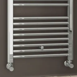 Radiateur sèche-serviettes circuit de chauffage 150 cm x 50 cm finition chrome poli en acier Kibath
