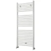 Radiateur sèche-serviettes circuit de chauffage 120 cm x 50 cm finition BLANC brillant en acier Kibath