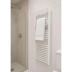 Radiateur sèche-serviettes eau chaude CODA 120 x 50 cm blanc