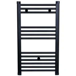 Radiateur sèche-serviettes eau chaude CODA 80 x 50 cm noir mat