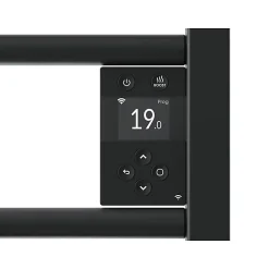 Radiateur sèche-serviettes électrique Riva 5 - Avec soufflerie - 750W+1000W - Dimensions: 1631 x 500 x 134 mm