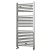 Radiateur sèche-serviettes circuit de chauffage 120 cm x 50 cm finition chrome poli en acier Kibath