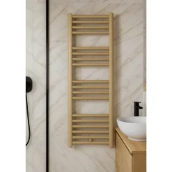 Radiateur sèche-serviettes eau chaude CODA 160 x 60 cm beige mat