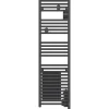 Radiateur sèche-serviettes connecté Doris avec soufflerie étroit 1500W Anthracite - ATLANTIC - 851288