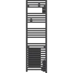 Radiateur sèche-serviettes connecté Doris avec soufflerie étroit 1500W Anthracite - ATLANTIC - 851288