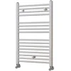 Radiateur sèche-serviettes circuit de chauffage 80 cm x 50 cm finition BLANC brillant en acier Kibath