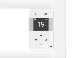 Radiateur sèche-serviettes électrique Riva 5 - Avec soufflerie - 500W+1000W - Dimensions: 1098 x 500 x 134 mm