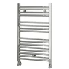 Radiateur sèche-serviettes circuit de chauffage 80 cm x 50 cm finition chrome poli en acier Kibath