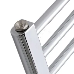 Radiateur sèche-serviettes circuit de chauffage 80 cm x 50 cm finition chrome poli en acier Kibath