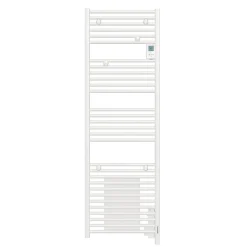 Radiateur sèche-serviettes électrique DORIS Digital sans soufflerie 500W Blanc - ATLANTIC - 850257