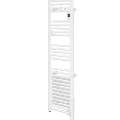 Radiateur sèche-serviettes connecté Doris étroit 300W Blanc carat - ATLANTIC - 851289