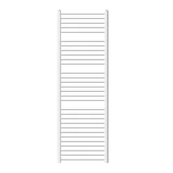 Radiateur Sèche-Serviettes Sahara - 600 x 1800 mm - Blanc - Connexion Latéral - sans Kit de Raccordement - Forme Courbé
